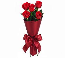 Букет 5 Красных роз Эдлесс Лав в им 9 Января