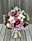 Букет цветов из: Альстромерии, Гвоздики, Розы и Хризантемы в им 9 Января