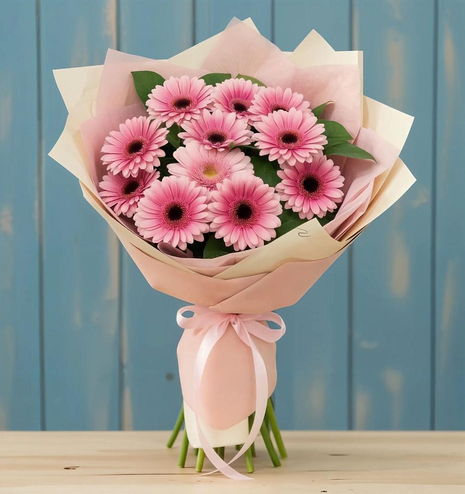 Букет цветов из: Герберы в им 9 Января