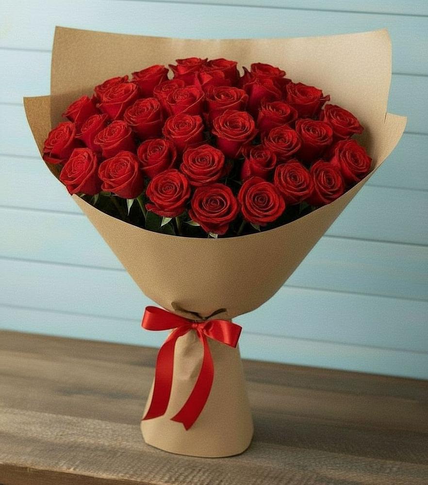 Букет Красные розы Милано в им 9 Января