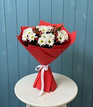 Букет цветов из:  Хризантемы в им 9 Января