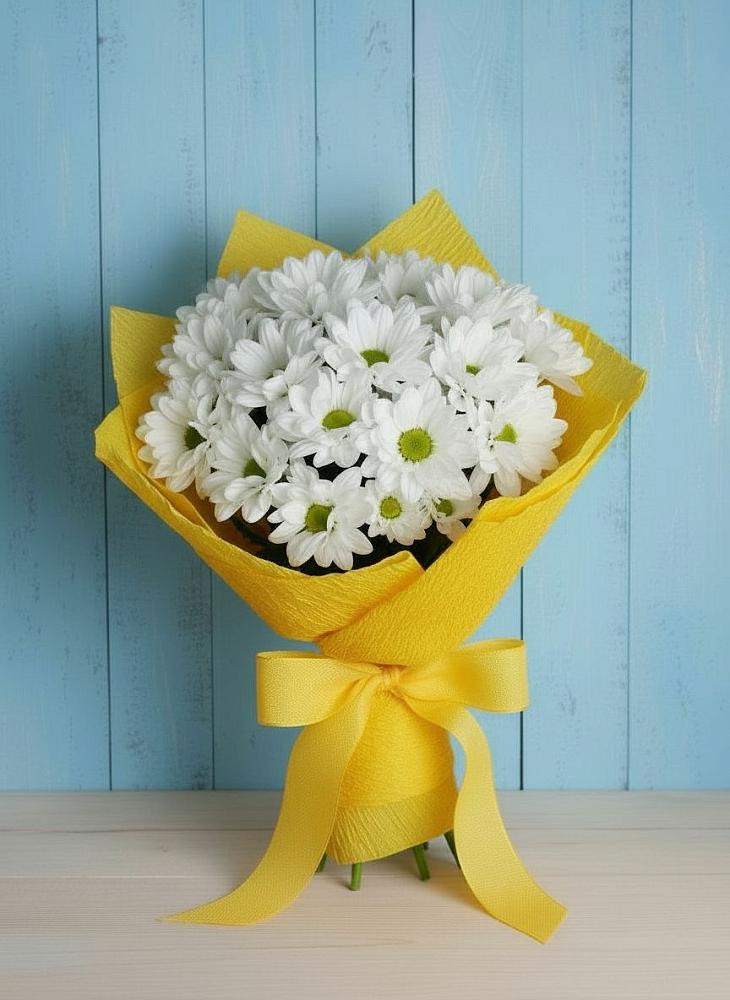 Букет цветов из: Хризантемы в им 9 Января