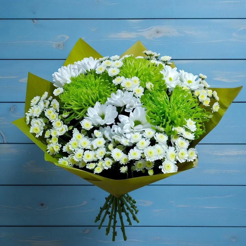 Букет цветов из: Хризантемы в им 9 Января