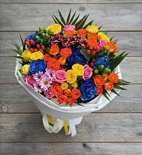Букет цветов из:  Розы и Хризантемы в им 9 Января