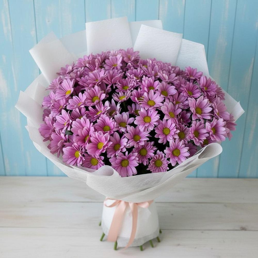 Букет цветов из: Хризантемы в им 9 Января