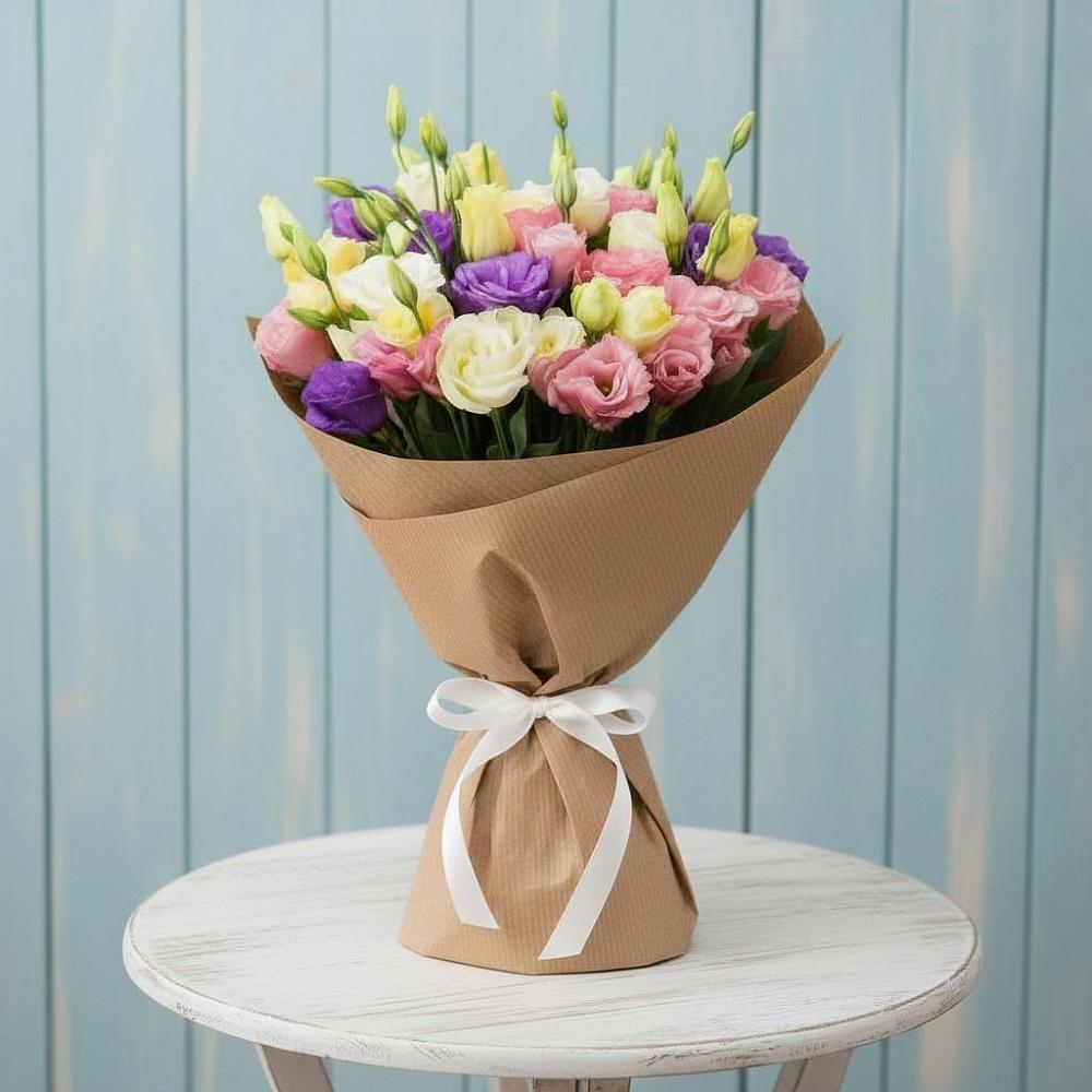 Букет цветов из: Лизиантусы в им 9 Января