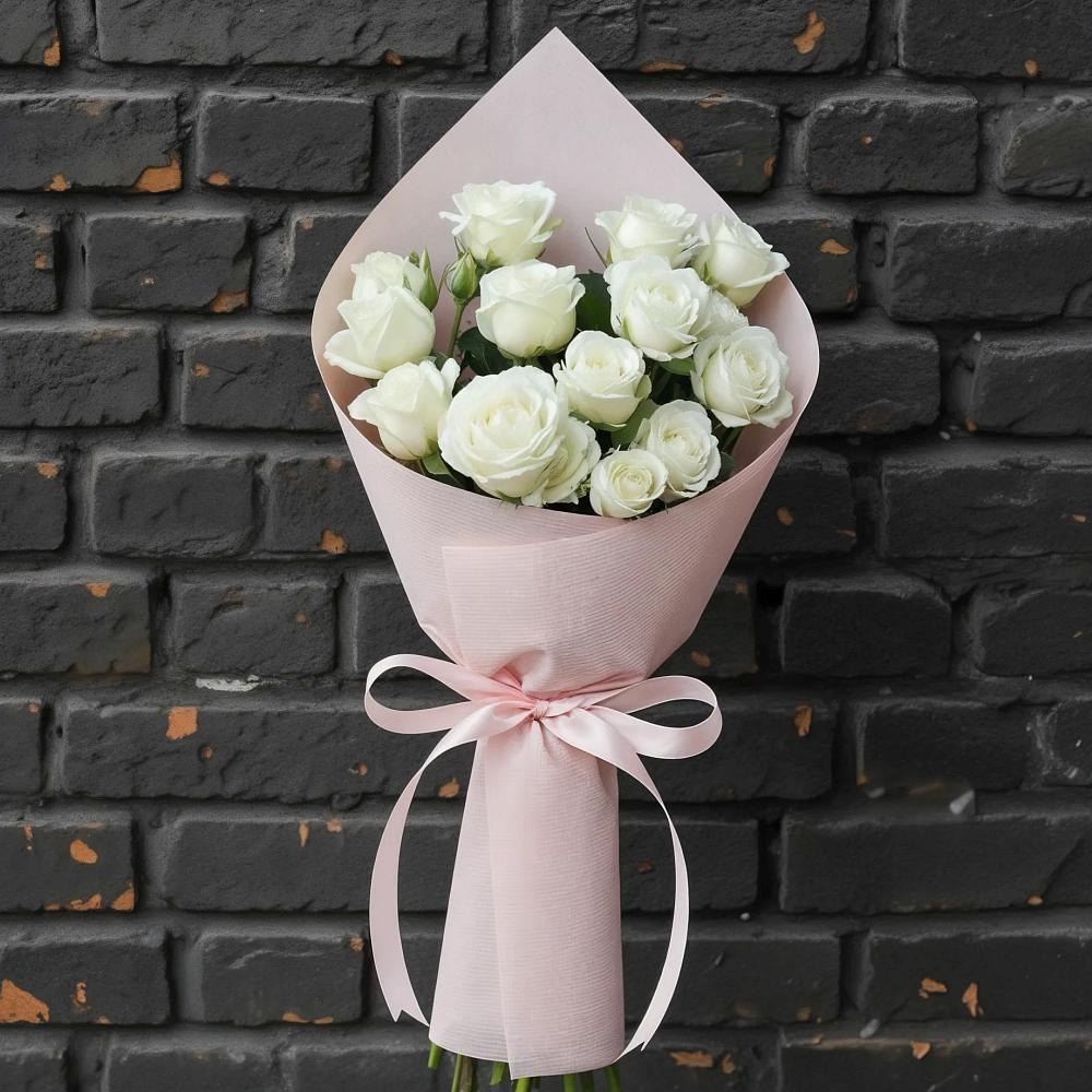 Букет цветов из: Розы в им 9 Января