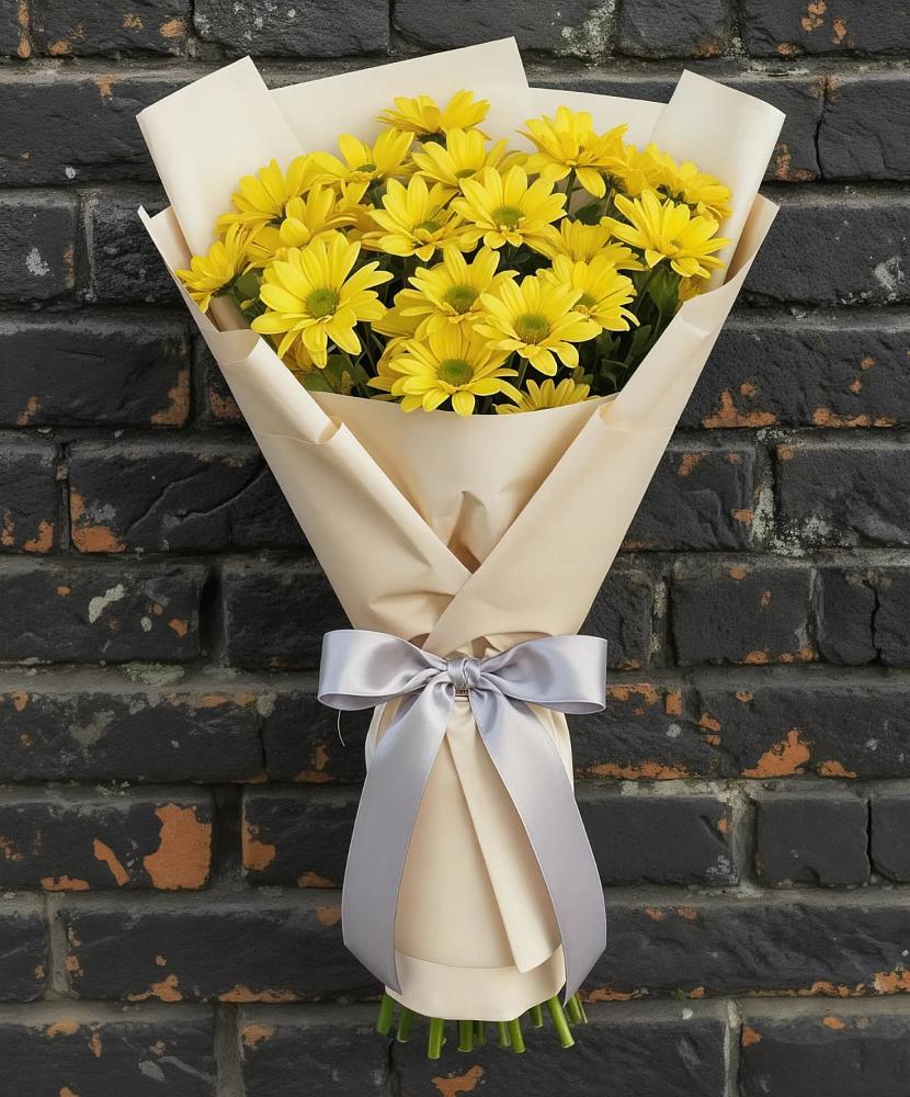 Букет цветов из: Хризантемы в им 9 Января