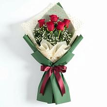 Букет цветов из:  Розы #REPLACE_PRED# им 9 Января
