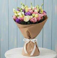 Букет цветов из:  Лизиантусы #REPLACE_PRED# им 9 Января
