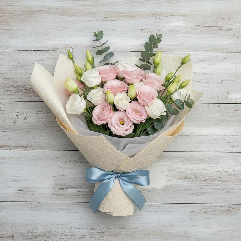 Букет цветов из: Лизиантусы в им 9 Января